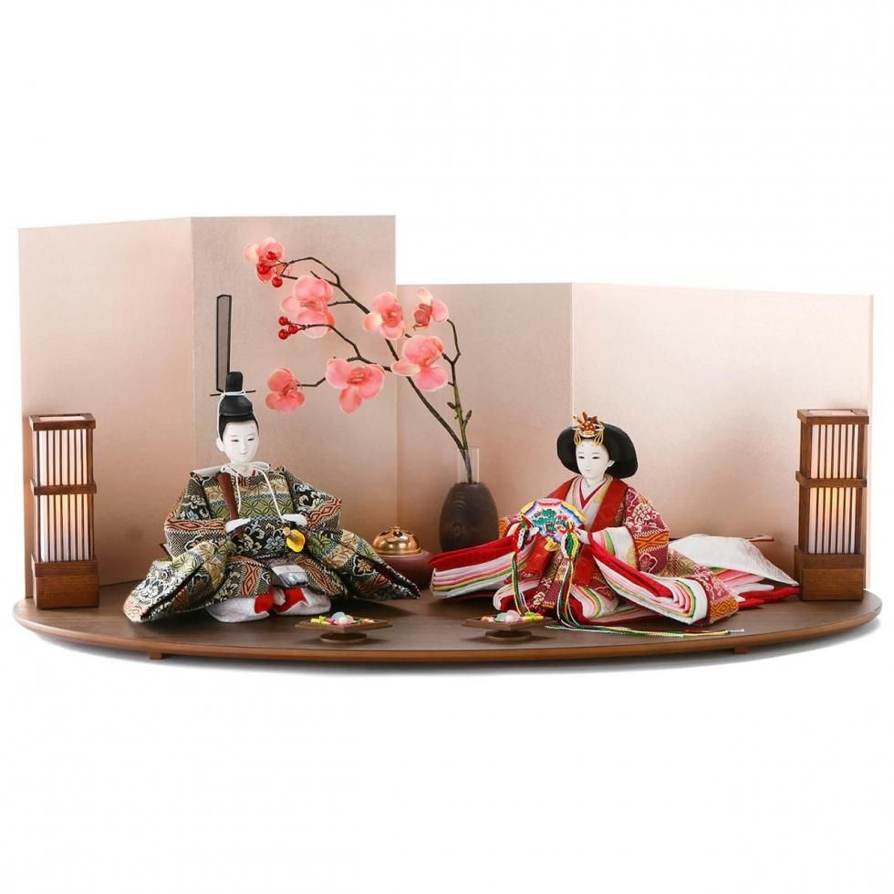 雛人形・ひな人形<br>「京の香り」限定1点<br>平安博翠<br>幅70×奥行40×高さ32cm