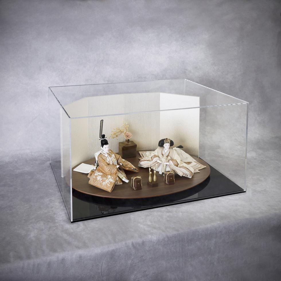 ひな人形 ディスプレイケース 照明付き 美品 アクリルケース #86 | 幅65cm照明飾り用 - 雛人形（ひな人形）五月人形