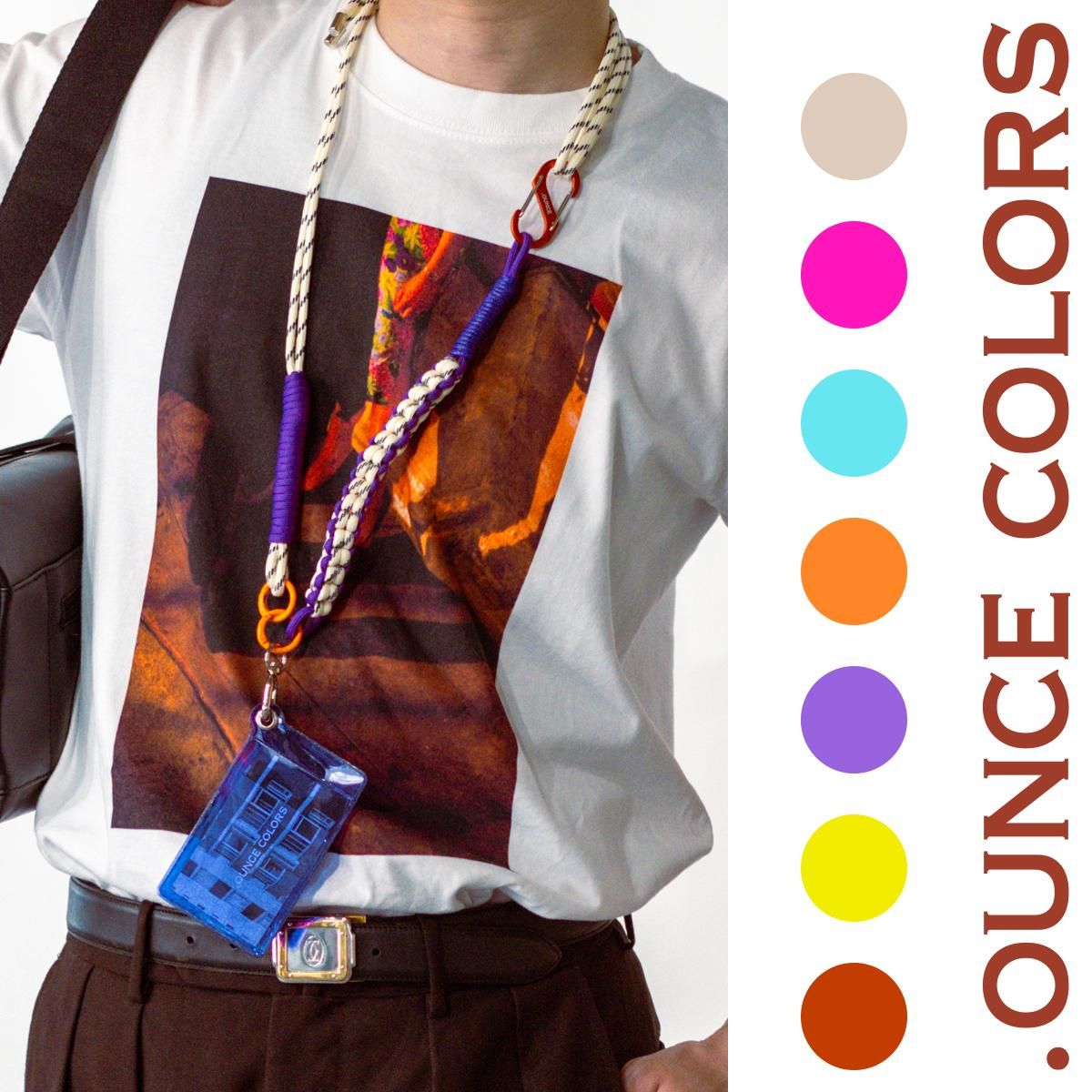 OUNCE COLORS ICカード 定期入れ パラコード ロング - .OUNCE