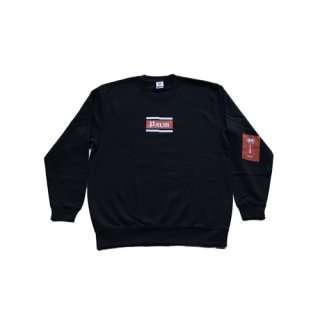 Crewneck rectangle logo sweatshirts black