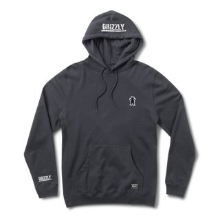 Grizzly PATCH WORK HOODIE BLACK