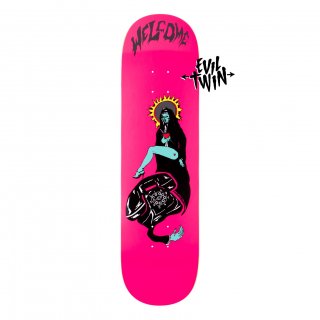 Welcome Skateboards CALL MARY ON EVIL TWIN - HOT PINK - 8.5