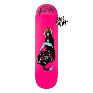 Welcome Skateboards CALL MARY ON EVIL TWIN - HOT PINK - 8.5