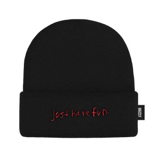 JHF  GRIZZLY Lowercase Beanie BLACK