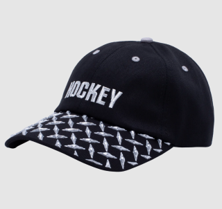 Hockey Diamond Plate Hat Black