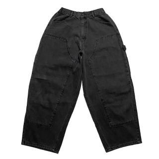 Freshdude Double Knee Denim Painter Pants Black