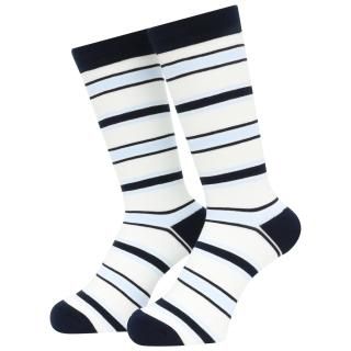 WHIMSY / BORDER SOCKS NAVY
