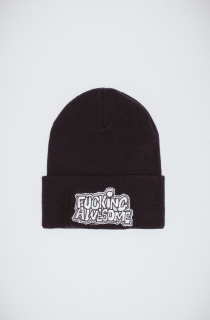 fucking awesome PBS Logo Cuff Beanie black