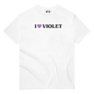 VIOLET I Heart Violet T-Shirt
White
