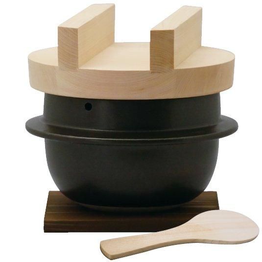 スズ木 羽釜 ごはん鍋 萬古焼 3合 日本製 ご飯炊き用土鍋 155011199.jpg?cmsp_timestamp=