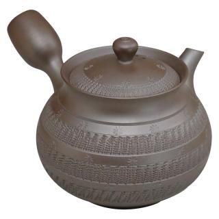 Amazon.co.jp: 萬古焼 伝統工芸士 中山米楽 造 急須 茶注 横手型