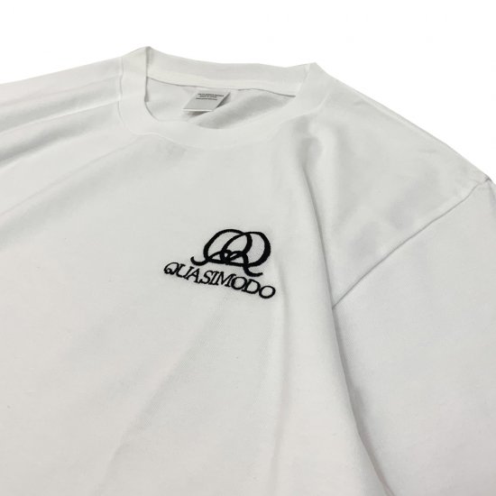 QUASIMODO Tシャツ 刺繍 [QQ] S/S T-SHIRT WHITE