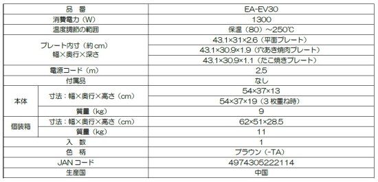 ݰ ۥåȥץ졼 EA-EV30-TA 䤭䤭 ַꤢץ졼 礿Ƥץ졼 ֥饦 ZOJIRUSHI