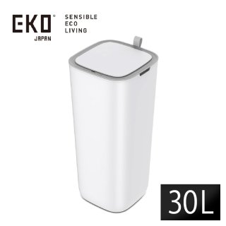 送料無料 EKO モランディ プラスチックセンサービン 30L ホワイトゴミ箱 ステンレス エコフライ 