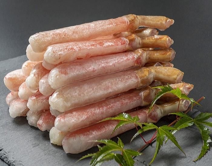 生ずわいがに 殻むき脚身 化粧箱（生食可）20本/500g - 丸萬