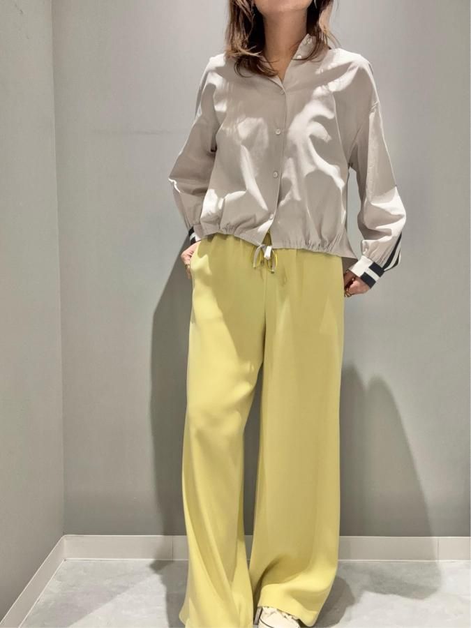 BLUE FRONCE]接触冷感カラーワイドパンツ