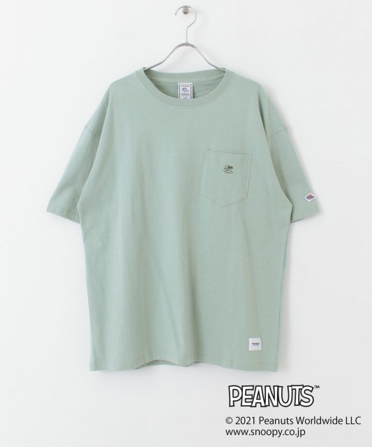 JE MORGAN  PEANUTS HELMET EMBROIDERY POCKET TEE<img class='new_mark_img2' src='https://img.shop-pro.jp/img/new/icons50.gif' style='border:none;display:inline;margin:0px;padding:0px;width:auto;' />