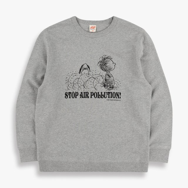 STOP POLLUTION SWEATSHIRT<img class='new_mark_img2' src='https://img.shop-pro.jp/img/new/icons50.gif' style='border:none;display:inline;margin:0px;padding:0px;width:auto;' />