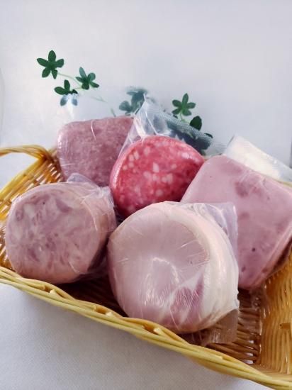 吉田ハム工場オリジナル】プレスハム スライス200g - 吉田ハム工場