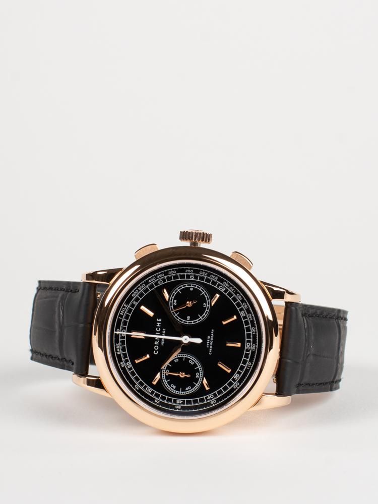 CORNICHE】コーニッシュ Heritage Chronograph ローズゴールド CORNICHE】コーニッシュ Heritage Chronograph ローズゴールド