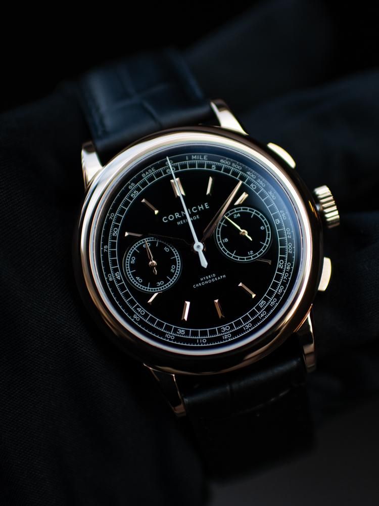 CORNICHE】コーニッシュ Heritage Chronograph ローズゴールド CORNICHE】コーニッシュ Heritage Chronograph ローズゴールド