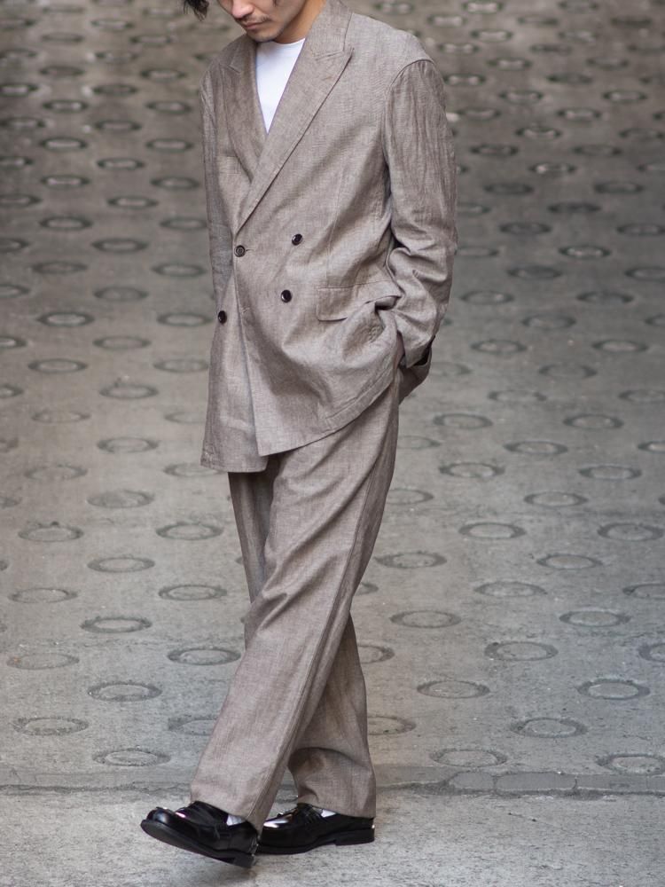 【2025年製 新品】 WEWILL】ウィーウィル 2TUCK 2タックスラックス BROWN SLACKS FP パンツ