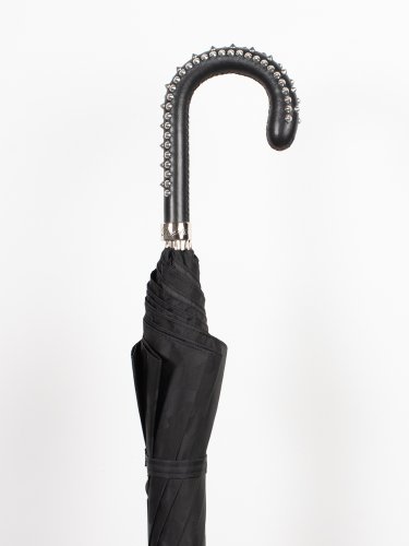 BLACK CAMOUFLAGE UMBRELLA WITH STUDS ON THE HANDLE 傘