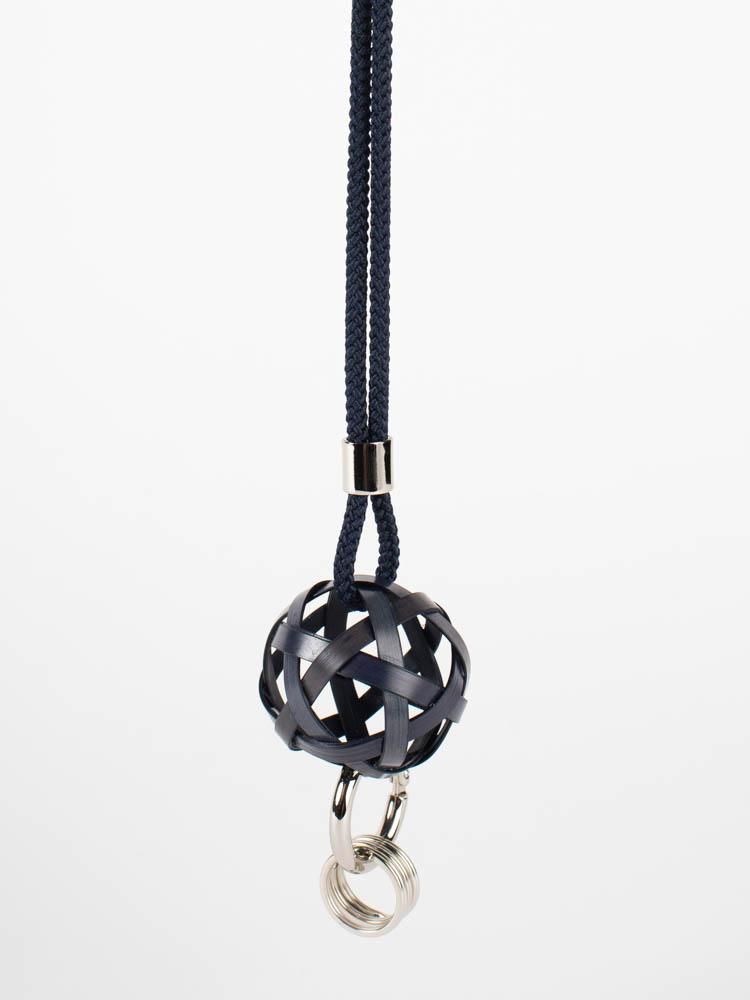 satou】サトウ take necklace navy 竹ネックレス ネイビー