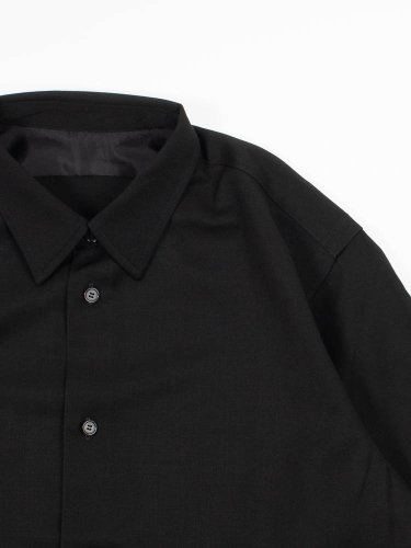 regular collar shirt black
