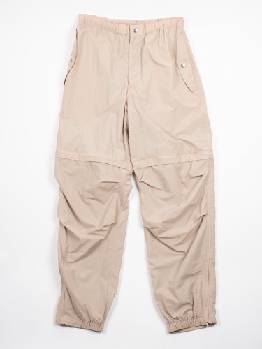 NYLON TASLAN REMOVAL CARGO PANTS BEIGE