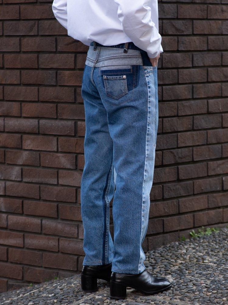 masaoshimizu マサオシミズ 2024S/S 再構築デニムパンツ 0 masaoshimizu マサオシミズ 2024S/S 再構築デニムパンツ 0