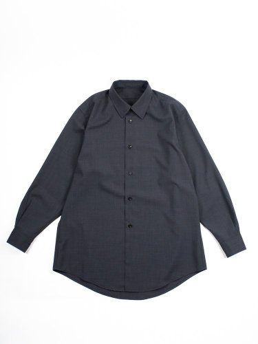 wegenk exclusive regular collar shirt charcoal 