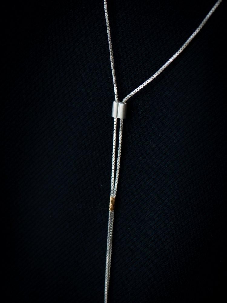 DAN TOMIMATSU】ダントミマツ ROPE SEW UNI NECKLACE SILVER ネックレス