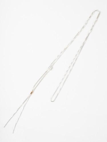 ROPE SEW UNI NECKLACE SILVER
