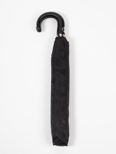 BLACK CAMOUFLAGE FOLDING UMBRELLA WITH LEATHER HANDLE ޤꤿ߻