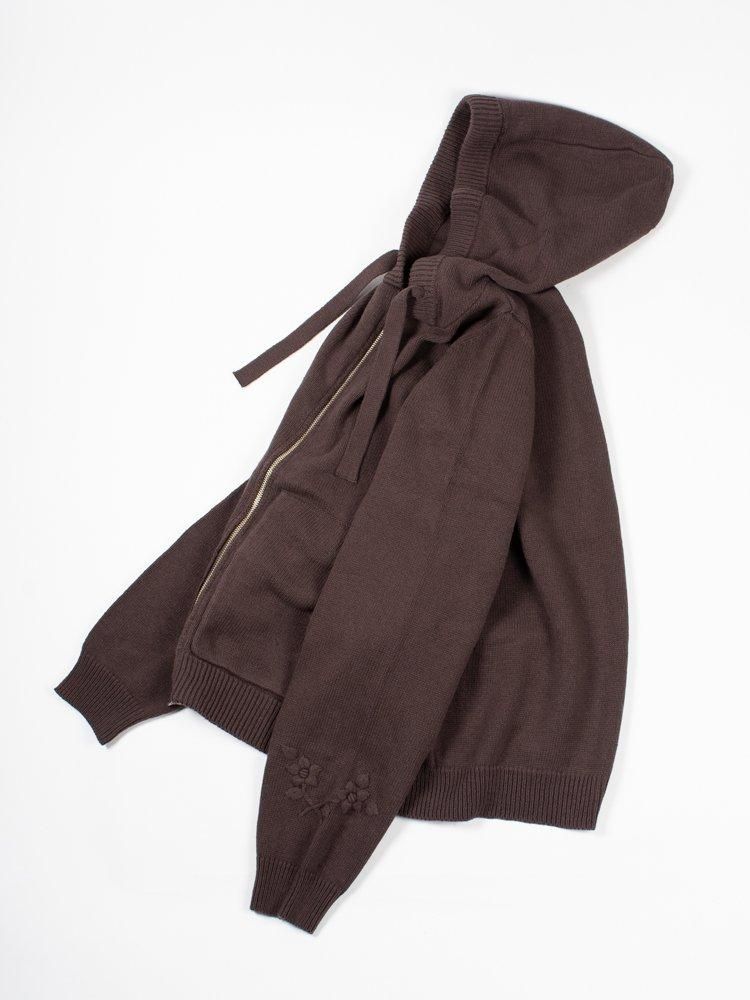 satou】サトウ grandma zip knit hoodie ジップニットフーディー