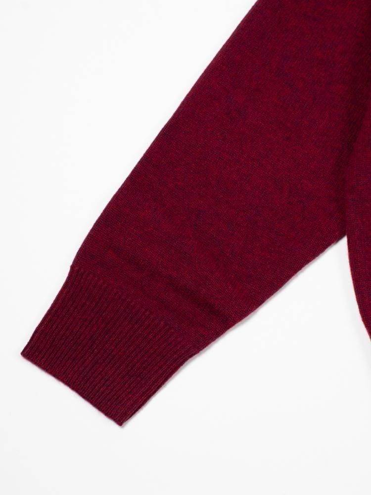 satou】サトウ flower handstitch knit akane ハンドステッチニット