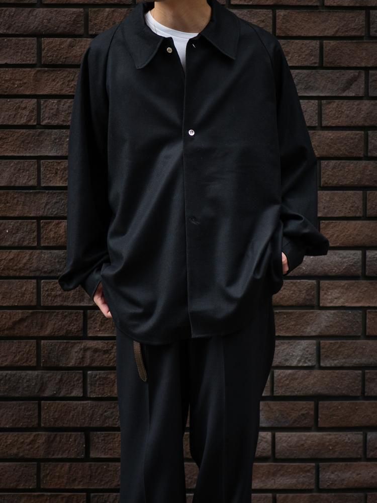 satou】サトウ wool cashmere shirt kuro