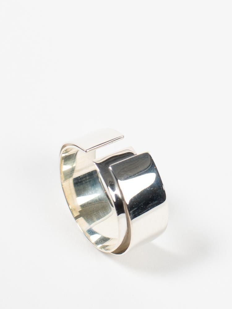 DAN TOMIMATSU】ダントミマツ TAPE RING FOLD SILVER925 POLISHED