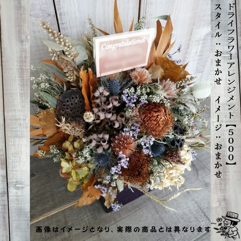 ドライフラワーアレンジメント【5000・おまかせ】 - flowersCERBO