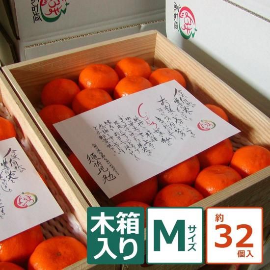 木箱入りじょうまろ Mサイズ 果実個数 約32個(12/18以降順次出荷予定)