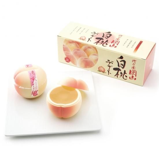 白桃デザート 3個入 - 岡山 駅ナカ お土産 ネットショップ