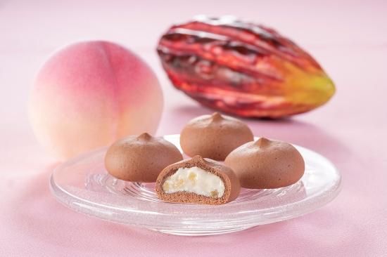 ショコラ様　ジモモピンク 竹久夢二本舗敷島堂 岡山白桃ショコラ夢二 5個入 - 岡山 駅ナカ お土産
