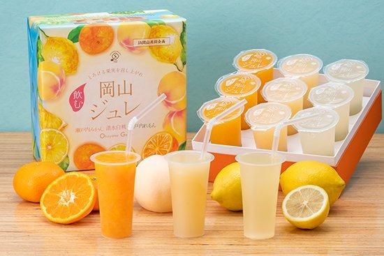 竹久夢二本舗敷島堂㈱ 岡山ジュレ3種アソート 9本入 - 岡山 駅ナカ お