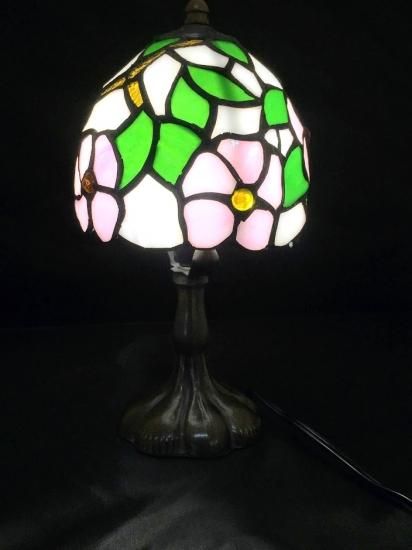 ステンドランプ 5インチ 桜 W13㎝×H26㎝ LED - MokaBright -幸運