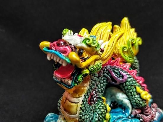 楽天市場】風水龍 置物 双龍（大）34cm 山水龍 グッズ アイテム