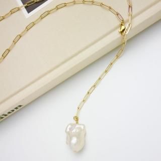 ラスト1点【明けの空】バロックパールネックレス