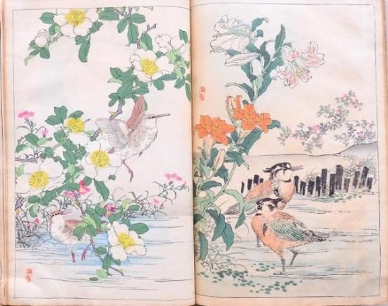 楳嶺花鳥画譜 春夏・秋冬 - 赤尾照文堂は、京都の寺町二条に店舗 楳嶺花鳥画譜 春夏・秋冬 - 赤尾照文堂は、京都の寺町二条に店舗
