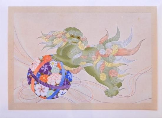 木版画集「聚祇帖　鳳凰の巻」 河原崎晃洞『聚祇帖 鳳凰の巻』昭和9年芸艸堂刊 彩色