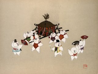   ͷ (J)     Kyoto's children doll painting ʿ ޥꥢ˼  (SHIKISHI)